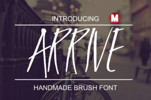 Arrive: A Handmade Brush Font for Editorial Charm