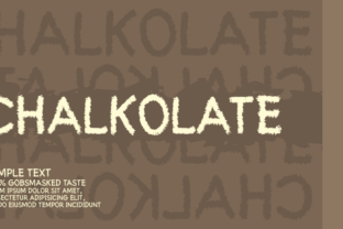 Chalkolate: A Display Font That Feels Like Your Brand