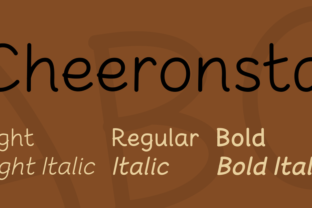 Cheeronsta: A Friendly Display Font for Business Branding