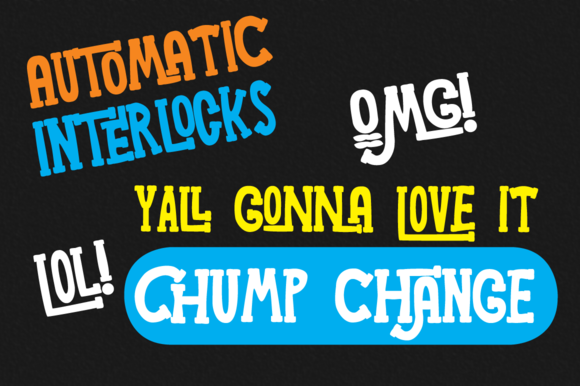 Chump Change: A Chunky Display Font for Bold Editorial