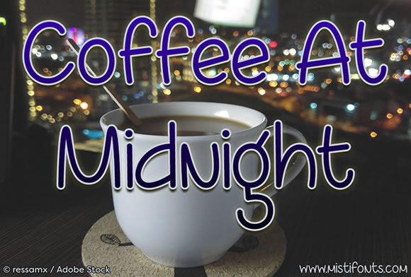 Coffee at Midnight: A Handwritten Font for Makers