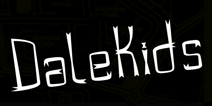 DaleKids: A Funky Display Font for Campaigns