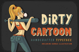 Dirty Cartoon Typeface: A Playful Hand-Drawn Font for Web