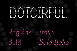 Dotcirful: A Display Font for Editorial Storytelling