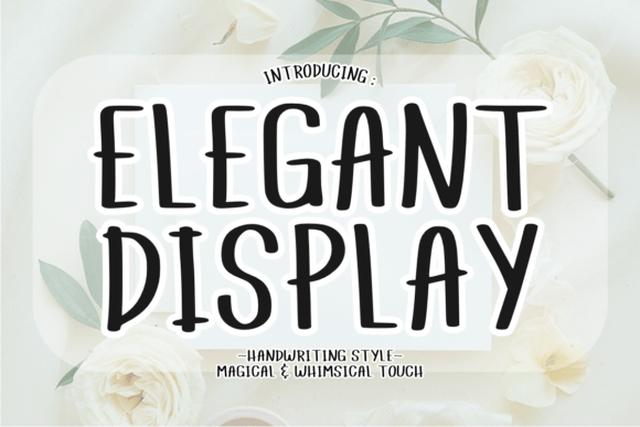 Elegant Display: A Whimsical Handwritten Font for Editorial Layouts