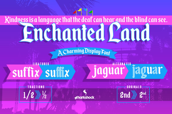 Enchanted Land Font: A Display Typeface for Brand Identity