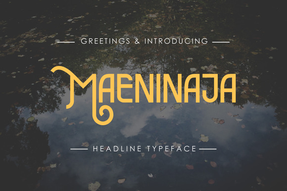 Maeninaja Font: A Playful Typeface for Small Business Brands