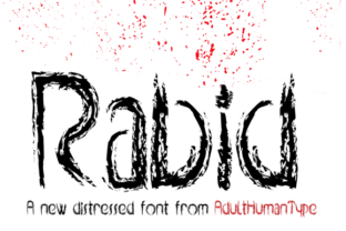 Rabid Font: A Distressed Typeface for Bold Branding