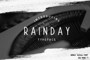 Rain Day: A Display Font for Makers and Crafters