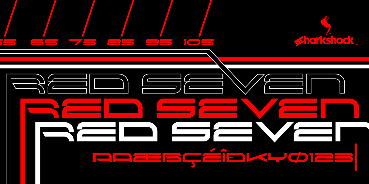 Red Seven: A Sharp Display Typeface for Bold Branding