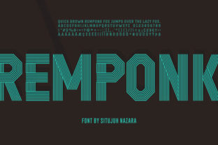 Remponk — A Display Font with Raw Character and Charm