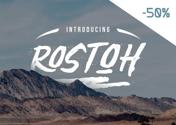 Rostoh: A Rough Display Font for Memorable Branding