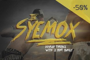 Syemox: A Wet Brush Font That Commands Attention