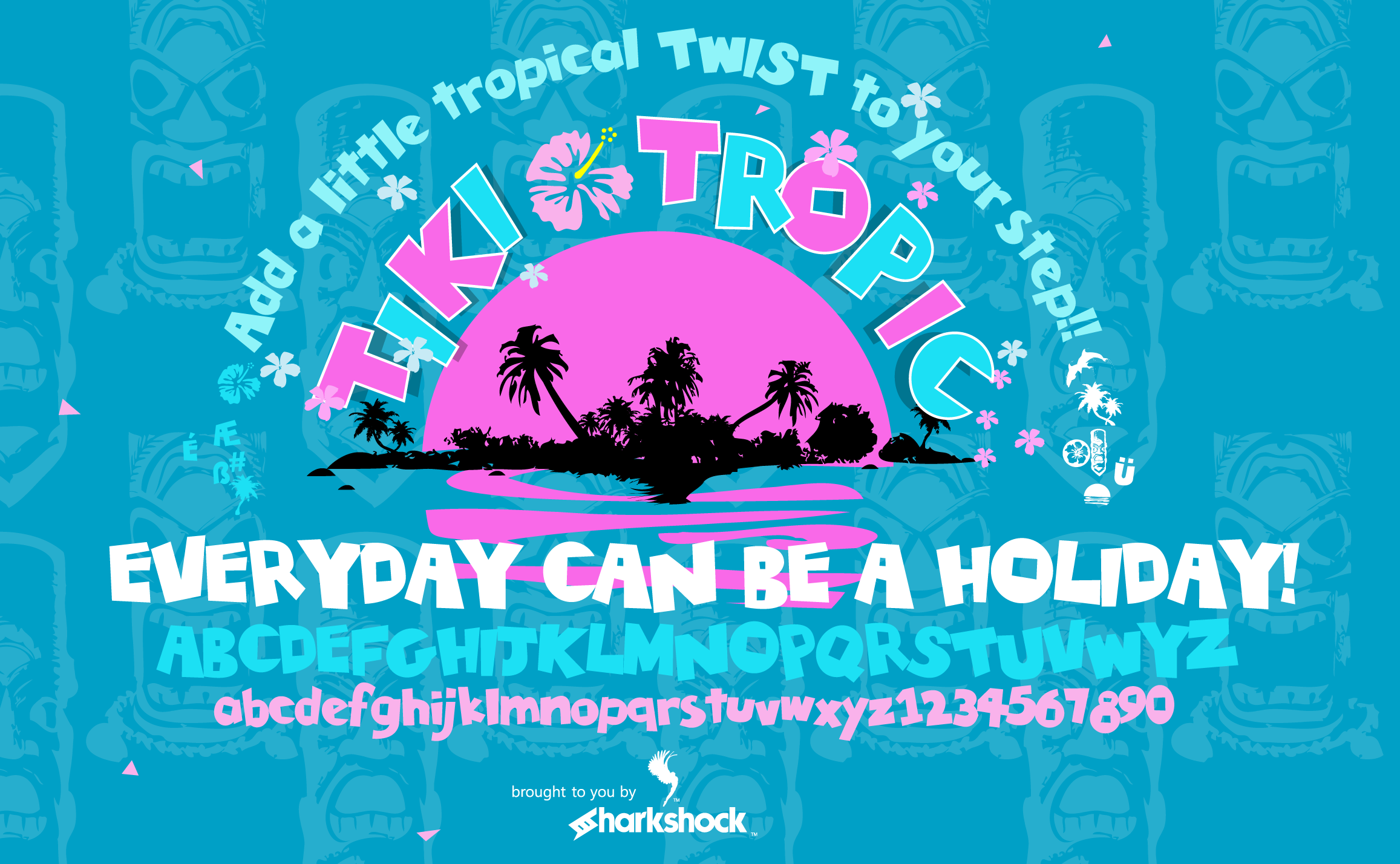 Tiki Tropic Font for Crafters and Product Makers