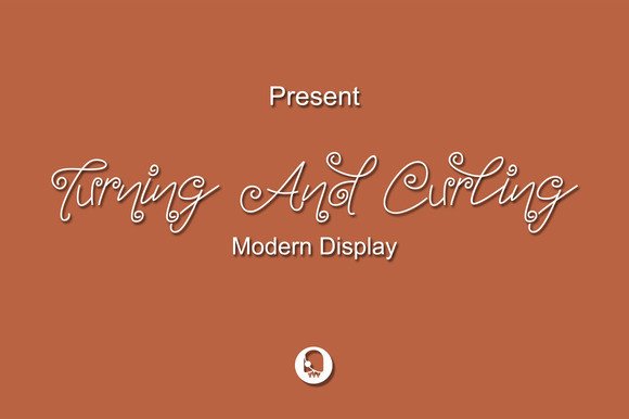 Turning and Curling: A Display Font for Feminine Branding