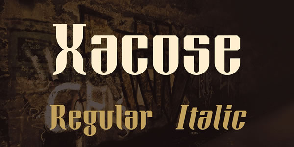 Xacose: A Characterful Display Typeface for Bold Branding